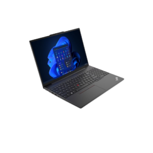 Lenovo ThinkPad E16 Gen 1 Business Laptop – Intel Core i5-1335U, 8GB RAM, 512GB SSD, 16″ WUXGA IPS Display, Windows 11 Pro, Arabic/English Keyboard – Graphite Black | 21JN000VGR